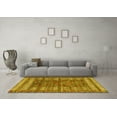 thumbnail image 3 of Ahgly Company Indoor Rectangle Abstract Yellow Modern Area Rugs, 2' x 5', 3 of 4