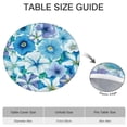 thumbnail image 6 of Pioneer Flower Floral Print Pattern Round Fitted Tablecloth with Elastic Edge,Dining Table Cover Waterproof,Outdoor Round Tablecloth for Camping,Dining,Indoor and Outdoor, 6 of 7