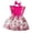 Hot Pink, variant on Edvintorg Girls' Dresses Cute Fly Sleeve Crewneck Princess Dress Fashion Floral Tulle Dress for Party Size 9M-2Y