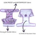 thumbnail image 5 of Papapt Reusable Dog Diapers Female Washable, Leak-Proof Doggie Diapers for Heat Nappies, Period, Incontinence and Puppy Training-Pack of 3 (Large), 5 of 8
