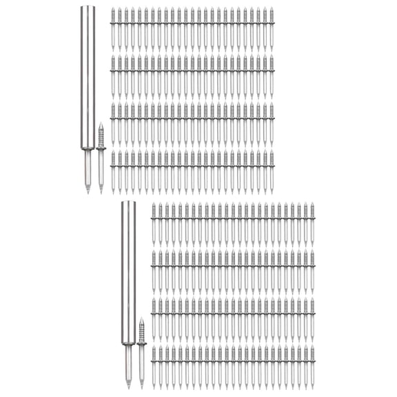 HOMEMAXS 2 Sets  of Picture Double Head Nails Hanging Nails Picture Wall Seamless Nail Wall Nails