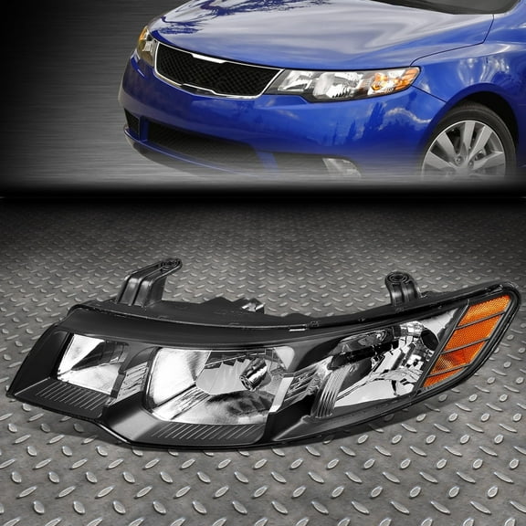 NUVISION for 10-13 Forte Koup Pair Black Housing OE Style Headlight Lamp Left KI2502141