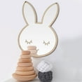thumbnail image 3 of Uadme Adhesivo de Pared de Espejo Decorativo acrílico, Espejo de plástico acrílico para niños, Arte para habitación de niños, decoración del hogar(Rabbit), 3 of 8