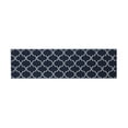 thumbnail image 2 of Washable Skid-Resistant Runner Rug, Geometric, Navy and White, 26" x 72", 2 of 8