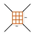 thumbnail image 3 of LJNYFDC Cible de Zone à Frapper Filet de Baseball Cible de Zone à Frapper Réglable Installation Simple Softball Baseball Cible de Lancer Équipement d'Entraînement d'Entraînement, 3 of 5