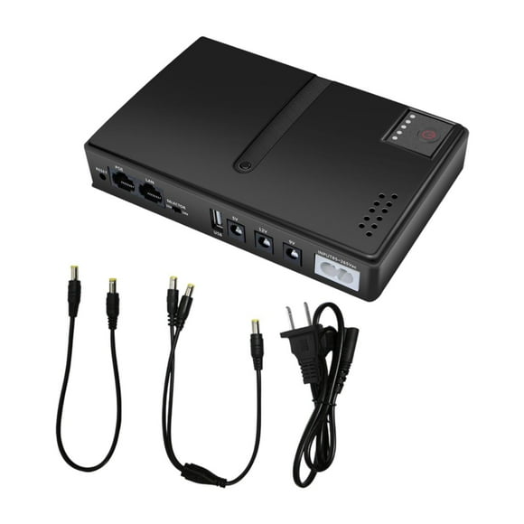 de Alimentación Ininterrumpida UPS Adaptador de Energía de Respaldo Multipropósito con Chip Inteligente Compacto DC1018L 5V 12V 9V para