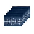 thumbnail image 4 of MKHERT Manhattan at Night New York City View from Brooklyn Placemats Table Mats for Dining Room Kitchen Table Decoration 12x18 inch,Set of 6, 4 of 4