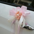 thumbnail image 3 of 6PCS Wedding Car Flower Artificial Ribbon Flower Wedding Car Decor with Tape, 3 of 10