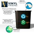 thumbnail image 5 of 8 Pack Recycle and Trash Logo Stickers - Organize Trash - for Metal or Plastic Garbage cans, containers and Bins - Indoor & Outdoor - Home, Kitchen, Office - Premium Decal (Blue/Black, XSmall), 5 of 7