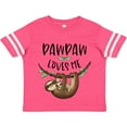 thumbnail image 3 of Inktastic Pawpaw Loves Me Cute Sloth and Baby Boys or Girls Toddler T-Shirt, 3 of 5