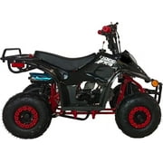HHH Upgraded 110cc ATV Boulder Gas 110cc ATV Quads Youth ATV Quad ATVs Fully Automatic Children 4 Wheeler ( Black color )