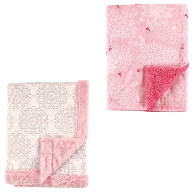 Hudson Baby Girls' Plush Blanket, 2-Pack, Choose Your ...