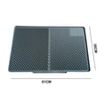 thumbnail image 4 of CBFFDC Urine-proof Mat Large Waterproof Litter Mat Non Absorbent Scatter Control Pad Multi Functional Raised Edge Pet Mat for Cats, 4 of 6