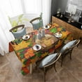 thumbnail image 3 of Hello Fall Rectangle Tablecloths 60x90,Red Orange Thanksgiving Maple Leaf Animal Table Cloth Table Cover Indoor/Outdoor Tabletop Decor for Wedding Holiday Party Dinner Baby Shower, 3 of 7