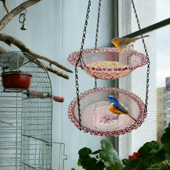 Bird Feeder for Outdoors Large Capacity Squirrel Garden Watching Attracts Various Species