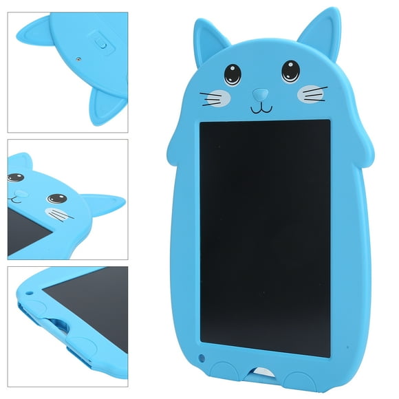 Tapis de Dessin, Dessin Numérique Dessin Animé Chat avec Anti-Effacement Serrure pour le Bureau pour l'École pour la Maison Bleu,