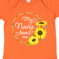 thumbnail image 4 of Inktastic My Nana Loves Me with Sunflower Wreath Boys or Girls Baby Bodysuit, 4 of 5