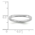 thumbnail image 5 of White Sterling Silver Ring Band Stackable Expressions Rhodium Polished, 5 of 5