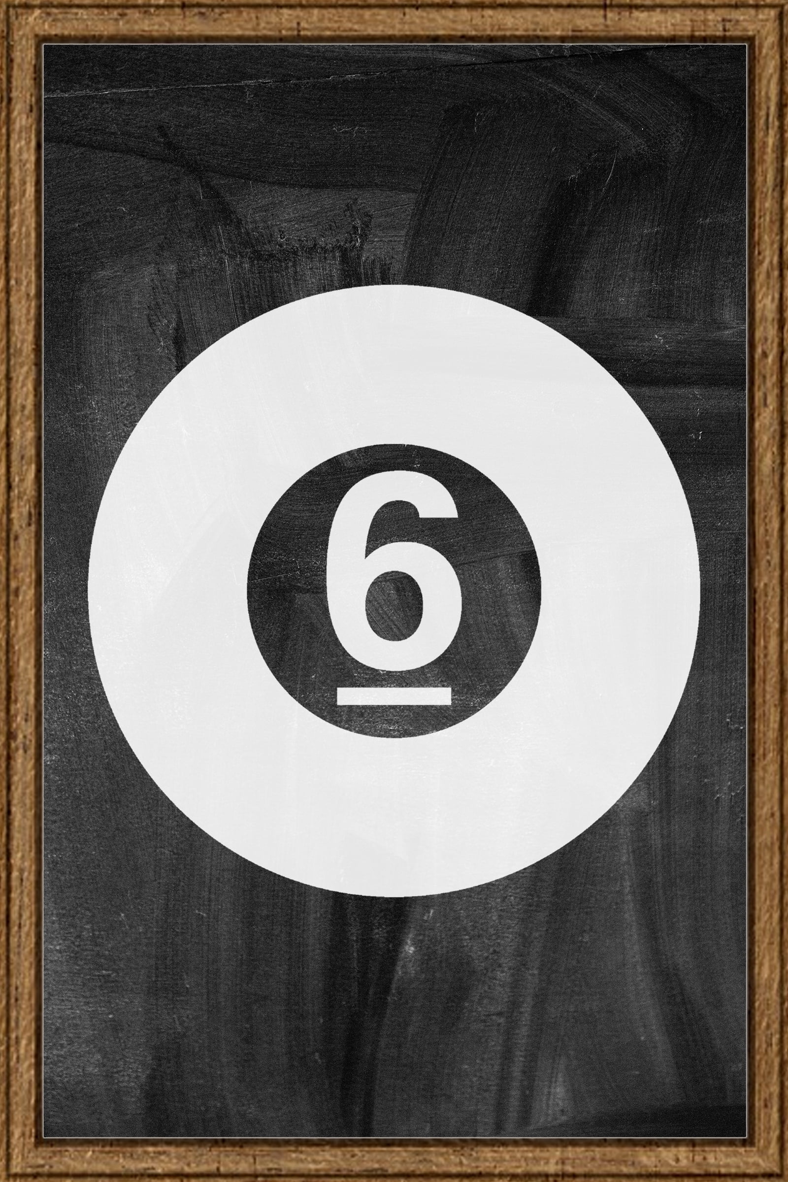 6 solid ball pool billiards game play stick rack chalk Tin Sign Chalk ...