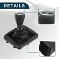 thumbnail image 4 of Unique Bargains Gear Shifter Knob with Cover 5 Speed Manual Stick Shifter Knob for Peugeot 206 Faux Leather Black White, 4 of 6