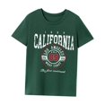 thumbnail image 1 of Camiseta básica para mujer, cuello redondo, para vacaciones, caminar, ir de compras, regalo para mujer SG, 1 of 7
