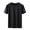 Black, variant on Men Summer Round Neck Loose Fit Ice Silk Short Sleeve Stretch Breathable Cool T Shirt