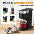thumbnail image 3 of 2 Pack Reusable K Cups for Keurig & 20pcs Silicone Rings: 2025 Updated My K cup Metal Coffee Filter Refillable Coffee Pods with 5 Holes - for K Supreme/K Slim/K-Duo Gen2/K-Brew Chill, 3 of 8
