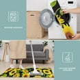 thumbnail image 6 of Black Green Leaf Sunflower Pattern Kitchen Rugs Sets Of 3,Kitchen Runner Rugs Non Skid Washable,Decorative Kitchen Floor Mats for Kitchen,Sink,Laundry,17"x30"+ 17"x47" + 17"x59", 6 of 6