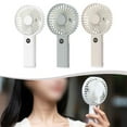 thumbnail image 4 of Ventilador portátil de mano libre con configuraciones de velocidad de 100 & Luz nocturna USB Pantalla digital, 4 of 6