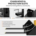 thumbnail image 4 of Kojooin 43 Inch Clamp On Pallet Forks, 1500 lb Heavy Duty Bucket Fork Attachment with Adjustable Stabilizer Bar, 4 of 7