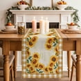 thumbnail image 2 of Table Runner 108 Inches Long for Kitchen Dining, Summer Sunflowers Dresser Scarf Farmhouse, Dining Table Decorations for Wedding/Parties, Country Botanical Flowers Leaves 13 x 108 In, 2 of 8