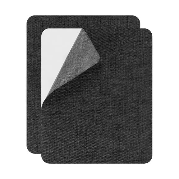 Uxcell Canvas Repair Patch, 2 Pcs 9 x 11 Inch Self-Adhesive Waterproof Linen Fabric Patch for Sofas Tote Bags Furniture Car Seats Canopy Tents Boat Covers, Black