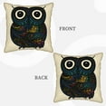 thumbnail image 3 of Kll Owl With Mandala Decorative Throw Pillow Covers Velvet Soft For Couch Sofa Bedroom Living Room Outdoor -18"X18", 3 of 8