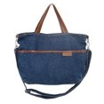 thumbnail image 1 of Bolso Denim Casual Hombro Correa Ajustable con Asa Clutch Azul Oscuro Azul, 1 of 3