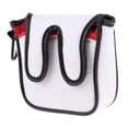 thumbnail image 1 of 2x Cubierta Suave para Cabeza de Putter Cuadrado de PU kusrkot Color Azul Rojo, 1 of 8