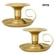 thumbnail image 5 of Bearachild Candeleros decorativos de 2 piezas con mango para un ambiente encantador Candelero de metal Decoración del hogar Oro, 5 of 6
