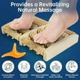 thumbnail image 2 of Foot Massager, Wooden Foot Roller for Plantar Fasciitis Relief, Acupressure Massager, 2 of 7