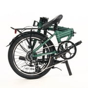 ZiZZO Forte 8-Speed 20 Wheel, Aluminum Folding Road Bicycle for All Genders, Forest Green