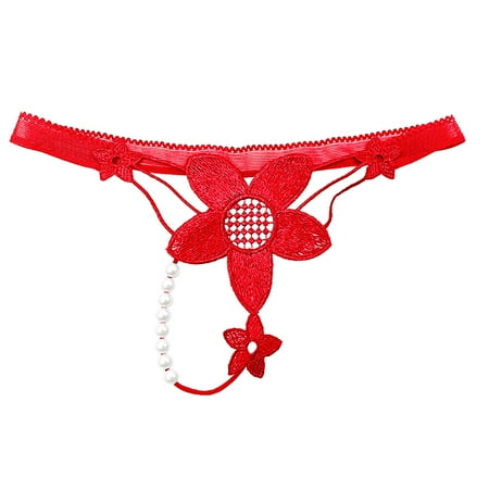 

Pendant Lady Pearl V String Women Panties Low Waist Underwear Underpants Nightwear Lingeries Chemise Nightie Sleepwear