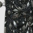 thumbnail image 2 of Designart "Hollywood Diamond Glamour In Monochrome" Glam Blackout Curtain Single Panel, 2 of 4