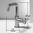 thumbnail image 5 of Ruxton Single Handle Single-Hole Bathroom Faucet in Brushed Nickel, 5 of 12