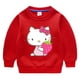 thumbnail image 3 of Hello Kitty estampado de dibujos animados niños más suéter de terciopelo pantalones gruesos cálidos para niños y niñas traje de manga larga de invierno para niños, 3 of 5