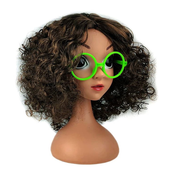 Girls Mirabel Wig with Green Glasses Blue Earrings Halloween  display picture 1