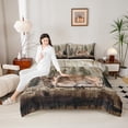 thumbnail image 4 of Castle Fairy Safari Deer Twin Comforter Sets,Jungle Animal Bedding Set, 4 of 8