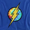 thumbnail image 2 of DC Flash Tie Dye Flash Logo Women's T Shirt, Royal, Small, 2 of 6