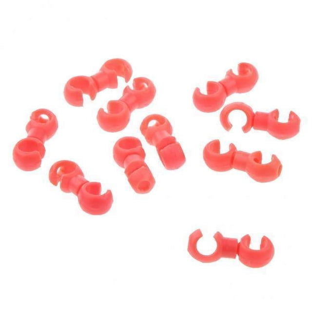 2x10 Uds Bicicleta De Ciclo MTB Freno Engranaje Cable S Estilo Clips Casa Manguera Guías Rojo Sunnimix Clips de cable de bicicleta