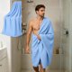 thumbnail image 1 of Microfiber Bath Towel, Thick Towels, Soft, er Absorbent and Fast Drying, No Fading Multipurpose Use for Sports, Travel, Fitness, Yoga, 55.1x27.6in, 1 of 6