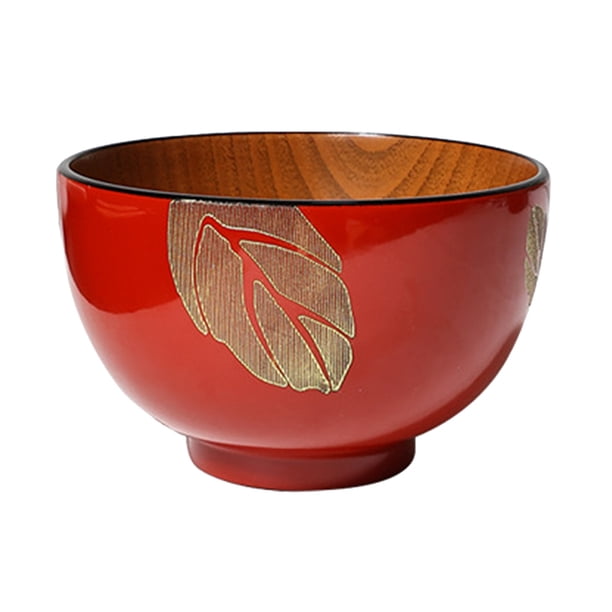 Cuenco de madera creativo para uso en el hogar Pareja de almacenamiento Bowl Hotel Use Bowl Rice Bowl