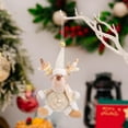 thumbnail image 4 of 2025 Christmas Plush Doll - 8in Fluffy White Santa Ornament (Handcrafted Lint Hanging Decor for Tree/Stocking Stuffers) Multi-Color, 4 of 6