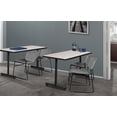 thumbnail image 2 of Regency Kobe 48 x 30 in. Steel T-Base Training Seminar Table- Maple, 2 of 4